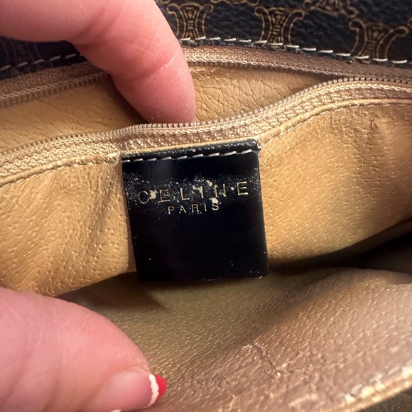 2fer-Céline Macadam Shoulder Bag & wallet in Chestnut Black - Picture 9 of 15